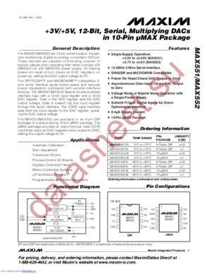 MAX551B datasheet  