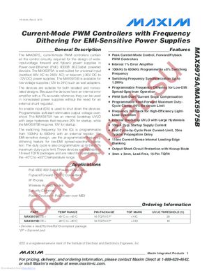 MAX5975BETE+T datasheet  