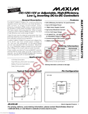 MAX776E datasheet  