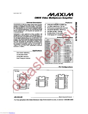 MAX454CSDT datasheet  