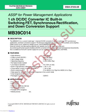 MB39C014 datasheet  