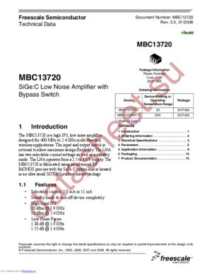 MBC13720-900HEVK datasheet  