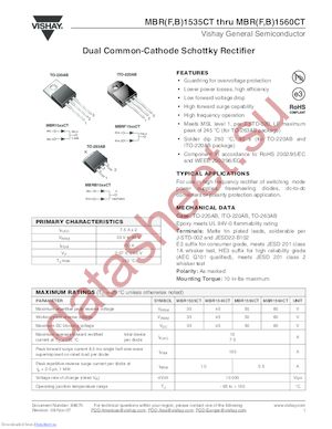 MBR1550CT/45 datasheet  