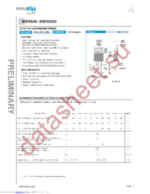 MBR650 datasheet  