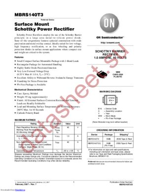 MBRS140T3H datasheet  