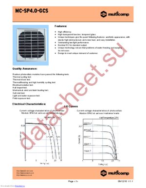 MC-SP4.0-GCS datasheet  