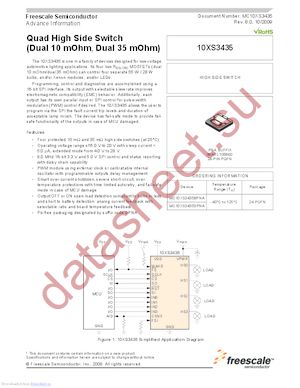 MC10XS3435DPNAR2 datasheet  