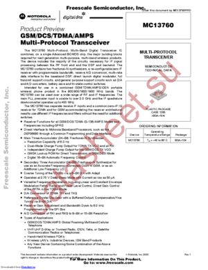 MC13760VFR2 datasheet  