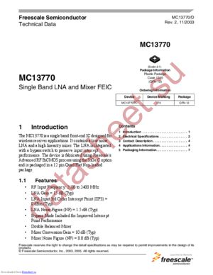 MC13770FC datasheet  