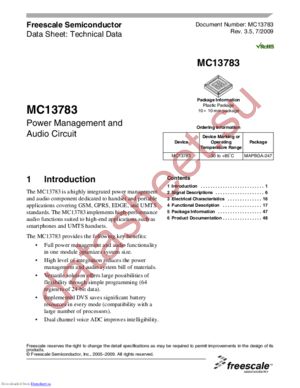 MC13783VKR2 datasheet  