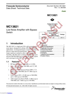 MC13821-1960EVK datasheet  