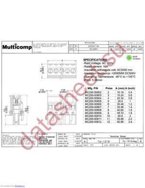 MC200-50802 datasheet  
