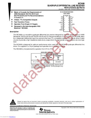 MC3486NSRE4 datasheet  