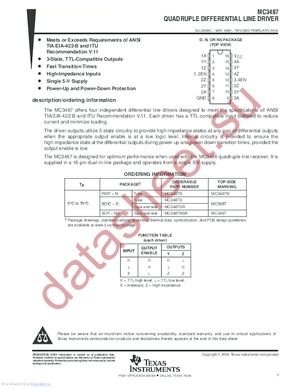 MC3487NSRE4 datasheet  