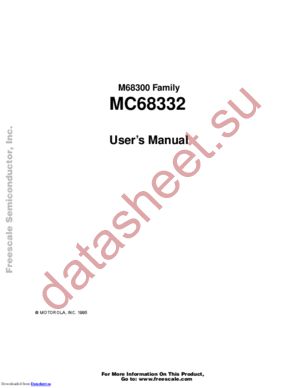 MC68332GVFC25 datasheet  