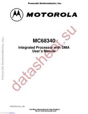 MC68340CAG25E datasheet  
