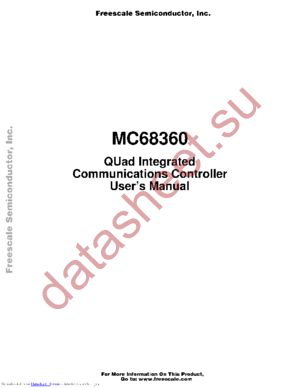MC68360VR25LR2 datasheet  