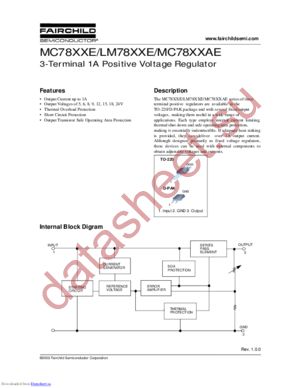 MC7808ECDT datasheet  