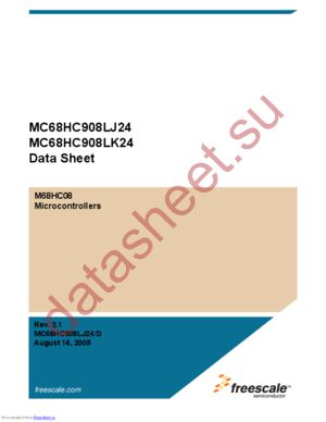 MC908LK24CPBE datasheet  