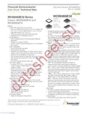 MC9S08QE16CLD datasheet  