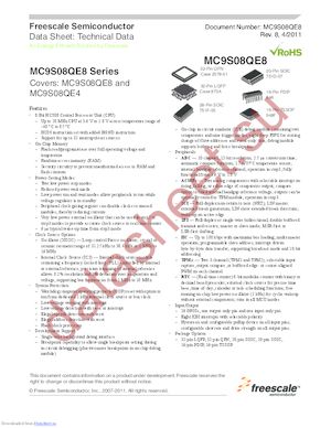 MC9S08QE4CTG datasheet  