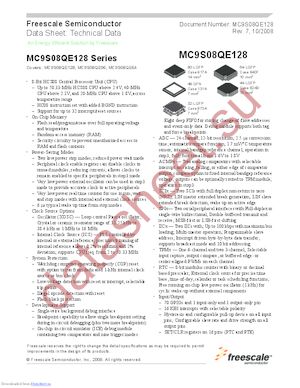 MC9S08QE128CLK datasheet  