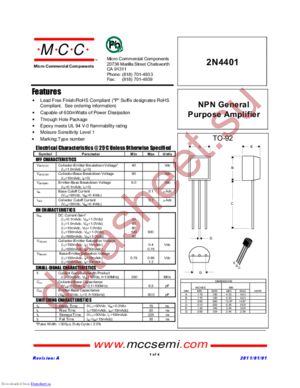 2N4401_11 datasheet  