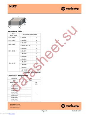 MCCA000048 datasheet  