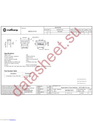 MCCQ-211A datasheet  