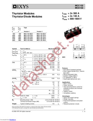 MCC312-16IO1B datasheet  