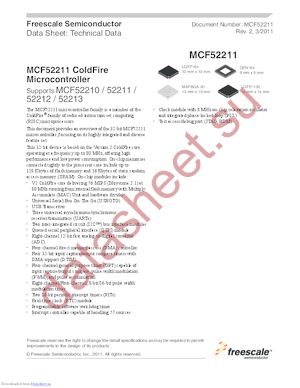 MCF52211CVM66J datasheet  