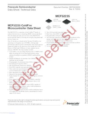 MCF52233CAL60A datasheet  
