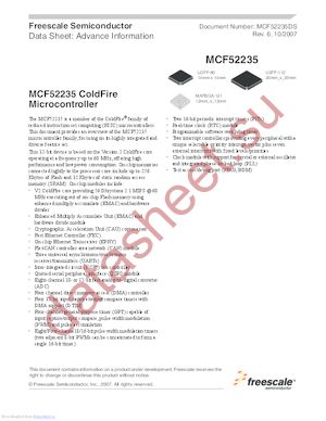 MCF52235_07 datasheet  