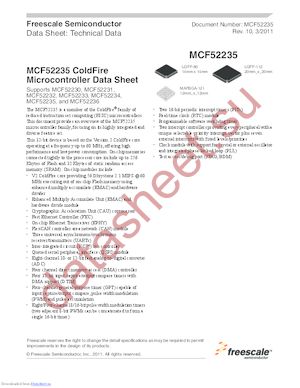 MCF52236AF50A datasheet  