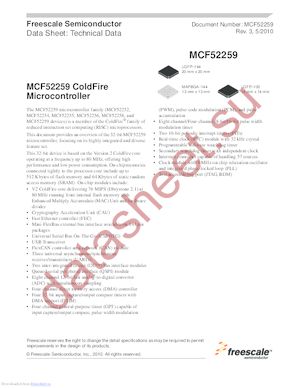 MCF52254AF80 datasheet  