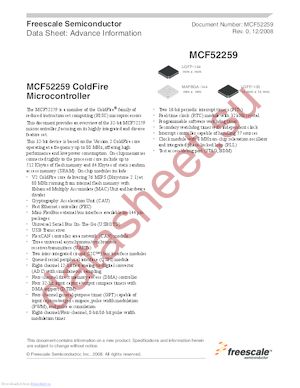 MCF52259 datasheet  