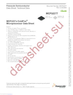 MCF52277_09 datasheet  