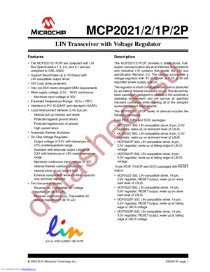 MCP2021-330E/P datasheet  