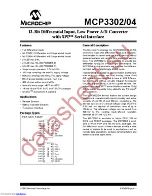 MC3302-BI/P datasheet  