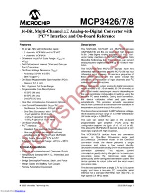 MCP3426A6T-E/MC datasheet  