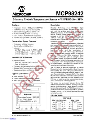 MCP98242-BE-MC datasheet  