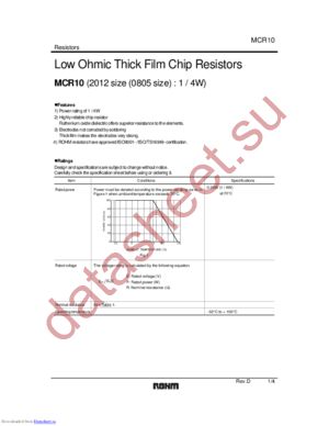 MCR10EZHFL1R20 datasheet  