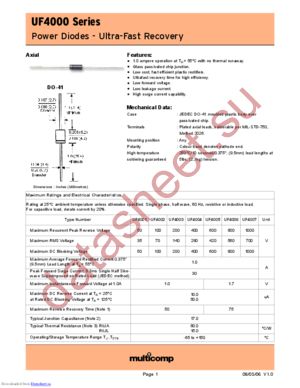 MCUF4007 datasheet  