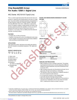 MCZ1210AD121T datasheet  