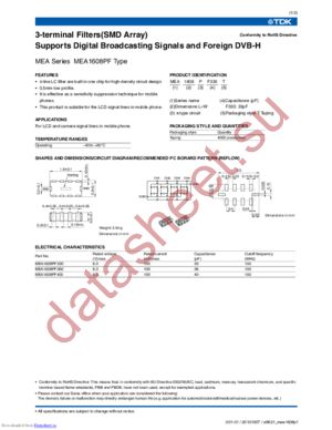 MEA1608PF400T datasheet  