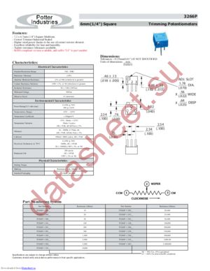 P3266W-1-100LF datasheet  