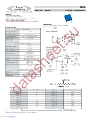 P3296Z-1-504 datasheet  