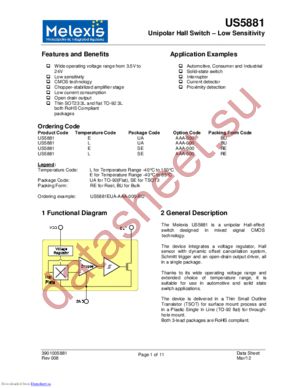 US5881LSE-AAA-000-RE datasheet  