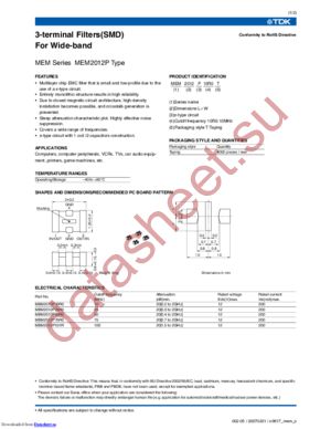 MEM2012P10R0T001 datasheet  