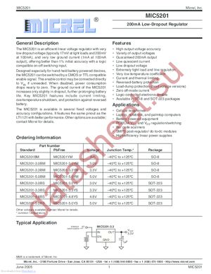 MIC5201-5.0YS datasheet  